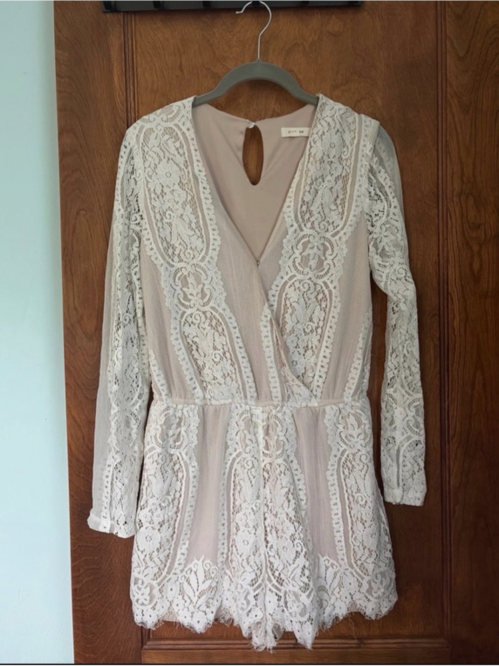 Lace Long Sleeve Romper
